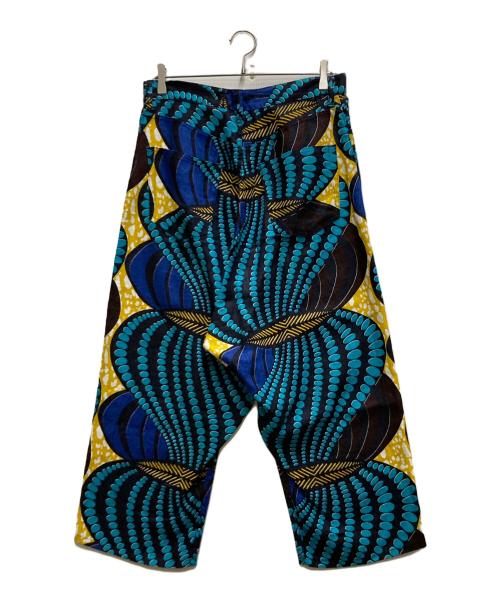 JUNYA WATANABE COMME des GARCONS（ジュンヤワタナベ コムデギャルソン）JUNYA WATANABE COMME des GARCONS ((ジュンヤワタナベ コムデギャルソン) ボタニカル柄パンツ ブルー サイズ:Ⅿの古着・服飾アイテム