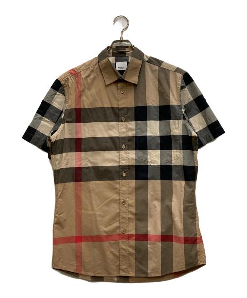 BURBERRY（バーバリー）BURBERRY (バーバリー) ビッグノバチェックS/Sシャツ ベージュ サイズ:Ⅿの古着・服飾アイテム