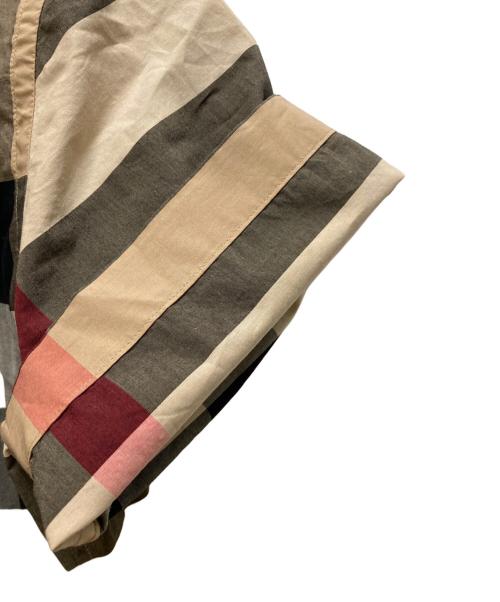 BURBERRY（バーバリー）BURBERRY (バーバリー) ビッグノバチェックS/Sシャツ ベージュ サイズ:Ⅿの古着・服飾アイテム