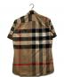 BURBERRY (バーバリー) ビッグノバチェックS/Sシャツ ベージュ サイズ:Ⅿ：18000円