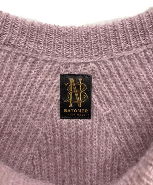 BATONER（バトナ―）BATONER (バトナ―) モヘアブレンドニット ピンク サイズ:2の古着・服飾アイテム