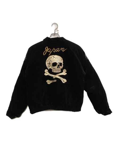 Reminiscence（レミニセンス）Reminiscence (レミニセンス) 別珍襟付きリバーシブルスカジャン ブラック サイズ:Lの古着・服飾アイテム