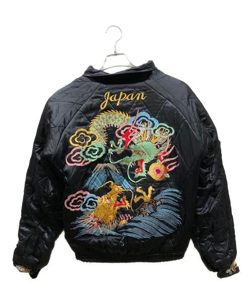 Reminiscence（レミニセンス）Reminiscence (レミニセンス) 別珍襟付きリバーシブルスカジャン ブラック サイズ:Lの古着・服飾アイテム