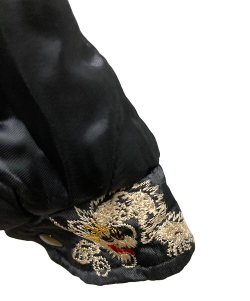 Reminiscence（レミニセンス）Reminiscence (レミニセンス) 別珍襟付きリバーシブルスカジャン ブラック サイズ:Lの古着・服飾アイテム