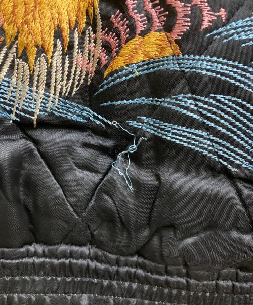 Reminiscence（レミニセンス）Reminiscence (レミニセンス) 別珍襟付きリバーシブルスカジャン ブラック サイズ:Lの古着・服飾アイテム