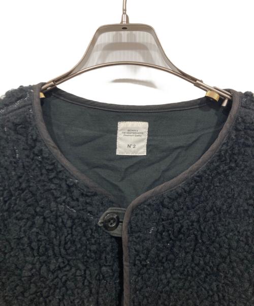 BEDWIN &THE HEARTBREAKERS（ベドウィンアンドザ ハートブレイカーズ）BEDWIN &THE HEARTBREAKERS (ベドウィンアンドザ ハートブレイカーズ) ボアジャケット ブラック サイズ:NO.2の古着・服飾アイテム