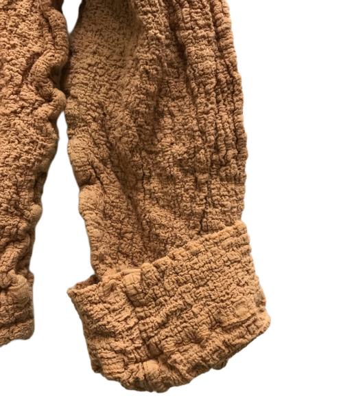 me ISSEY MIYAKE（ミーイッセイ ミヤケ）me ISSEY MIYAKE (ミーイッセイ ミヤケ) カリフラワープリーツシャツ オレンジ サイズ:-の古着・服飾アイテム