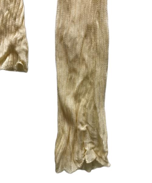 MARQUES'ALMEIDA（マルケスアルメイダ）Marques'Almeida (マルケスアルメイダ) リブレーヨンニット イエロー サイズ:XSの古着・服飾アイテム