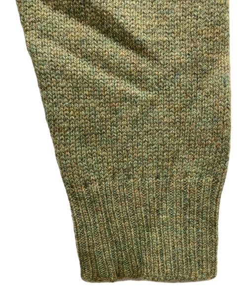 Maison Margiela（メゾンマルジェラ）Maison Margiela (メゾンマルジェラ) Vネックメランジニット グリーン サイズ:不明の古着・服飾アイテム