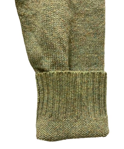 Maison Margiela（メゾンマルジェラ）Maison Margiela (メゾンマルジェラ) Vネックメランジニット グリーン サイズ:不明の古着・服飾アイテム