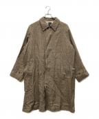 ORCIVALオーシバル）の古着「ステンカラーコート」｜ブラウン