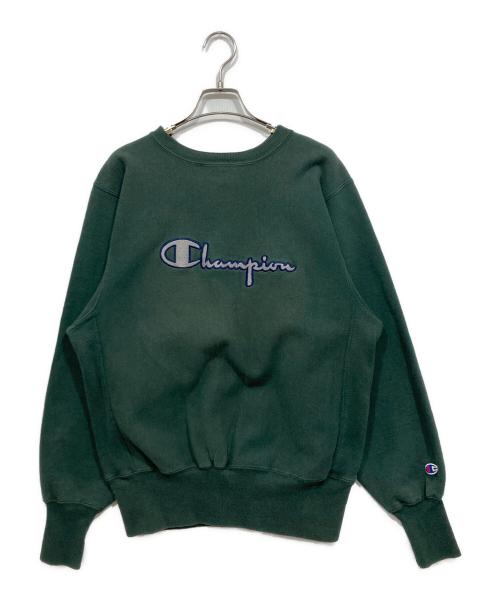 Champion（チャンピオン）Champion (チャンピオン) 90`Sロゴリバースウィーブ グリーン サイズ:Mの古着・服飾アイテム