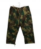 Belgium Armyベルギーアーミー）の古着「50`Sブラッシュストロークカモパンツ」｜オリーブ