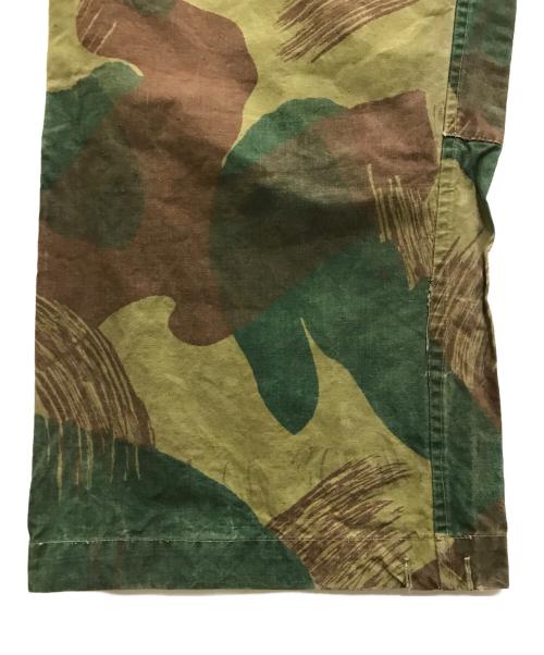 Belgium Army（ベルギーアーミー）Belgium Army (ベルギーアーミー) 50`Sブラッシュストロークカモパンツ オリーブ サイズ:7の古着・服飾アイテム