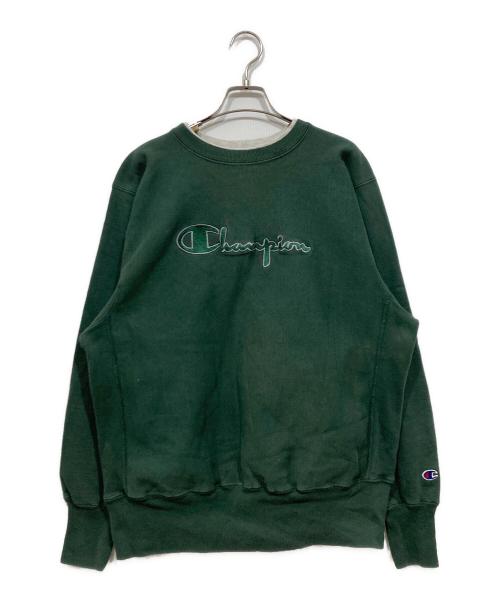 Champion（チャンピオン）Champion (チャンピオン) 90`Sリバースウィーブスウェット グリーン サイズ:Lの古着・服飾アイテム