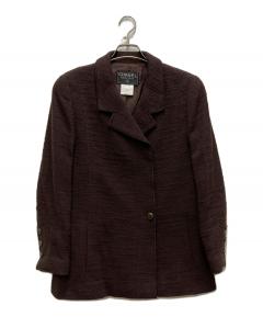 中古・古着通販】CHANEL (シャネル) グリポアボタン ロングジャケット