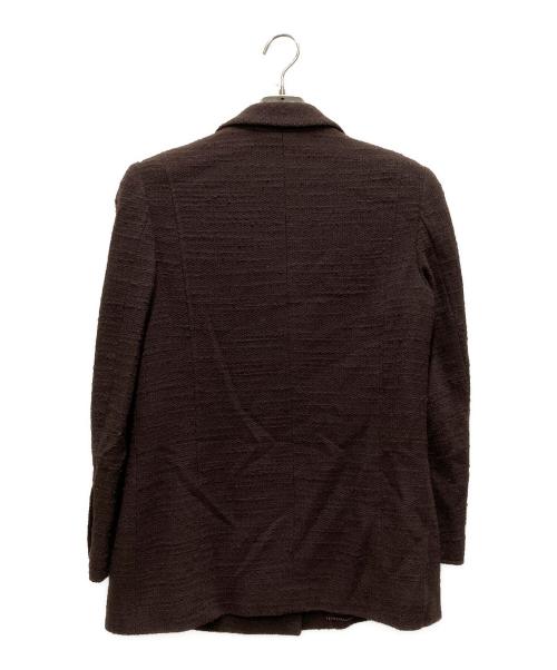 CHANEL（シャネル）CHANEL (シャネル) ココボタンウールジャケット ブラウン サイズ:40の古着・服飾アイテム