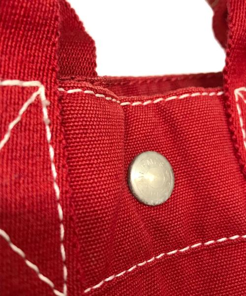 HERMES（エルメス）HERMES (エルメス) キャンバスハンドバッグ レッドの古着・服飾アイテム