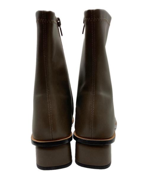 TODAYFUL（トゥデイフル）TODAYFUL (トゥデイフル) Stretch Leather Boots モスグリーン サイズ:38の古着・服飾アイテム