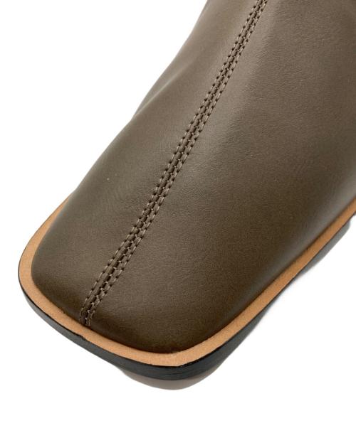 TODAYFUL（トゥデイフル）TODAYFUL (トゥデイフル) Stretch Leather Boots モスグリーン サイズ:38の古着・服飾アイテム