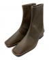 TODAYFUL（トゥデイフル）の古着「Stretch Leather Boots」｜モスグリーン
