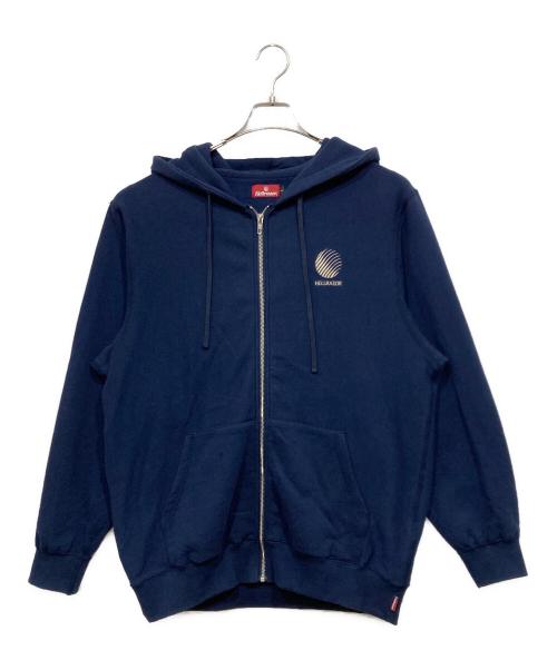 HELLRAZOR（ヘルレイザー）HELLRAZOR (ヘルレイザー) ジップパーカー ネイビー サイズ:Lの古着・服飾アイテム