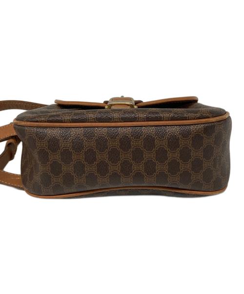 CELINE（セリーヌ）CELINE (セリーヌ) マカダム ミニショルダーバッグ ブラウンの古着・服飾アイテム