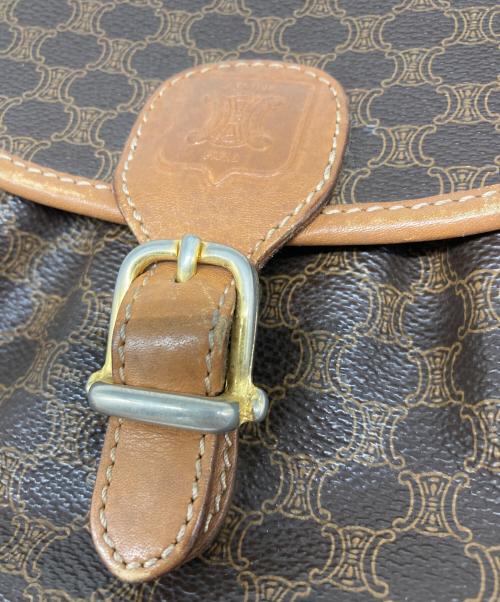 CELINE（セリーヌ）CELINE (セリーヌ) マカダム ミニショルダーバッグ ブラウンの古着・服飾アイテム