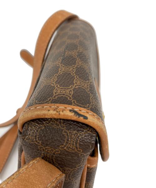 CELINE（セリーヌ）CELINE (セリーヌ) マカダム ミニショルダーバッグ ブラウンの古着・服飾アイテム