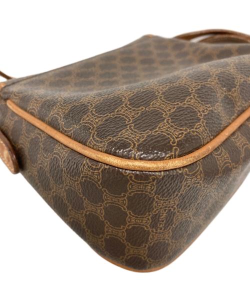 CELINE（セリーヌ）CELINE (セリーヌ) マカダム ミニショルダーバッグ ブラウンの古着・服飾アイテム