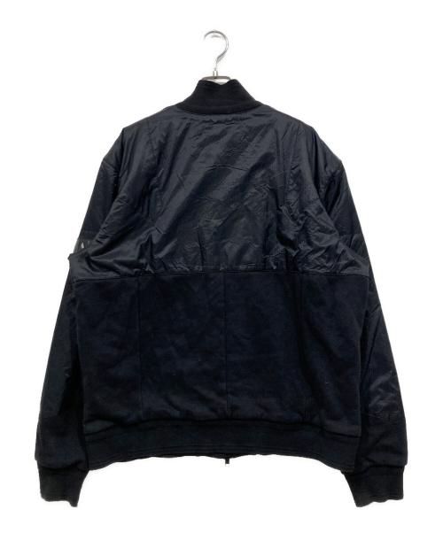 ARMANI EXCHANGE（アルマーニ エクスチェンジ）ARMANI EXCHANGE (アルマーニ エクスチェンジ) 異素材ブルゾン ブラック サイズ:XLの古着・服飾アイテム