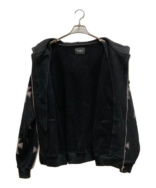 Unknown london（アンノウンロンドン）UNKNOWN LONDON (アンノウンロンドン) ラインストーンパーカー ブラック サイズ:Ⅼの古着・服飾アイテム