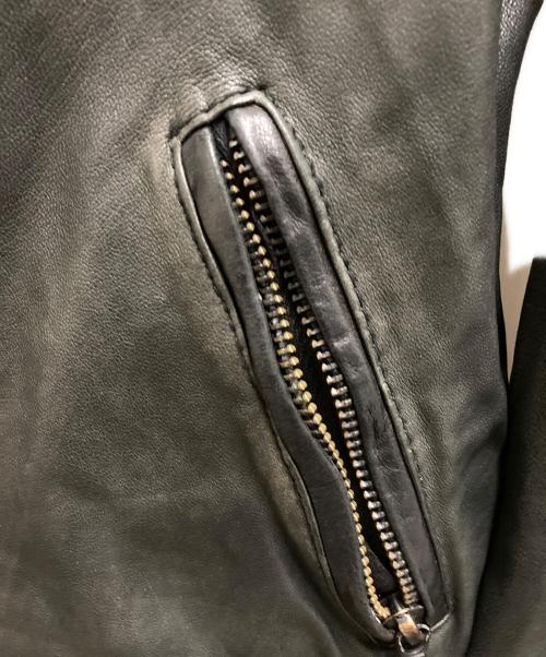 DIESEL（ディーゼル）DIESEL (ディーゼル) レザージャケット ブラック サイズ:XSの古着・服飾アイテム