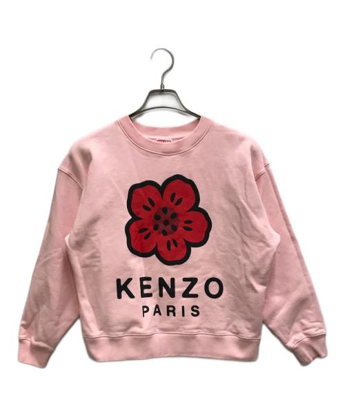 KENZO（ケンゾー）KENZO (ケンゾー) Boke Flowerフラワープリントスウェット ピンク サイズ:Mの古着・服飾アイテム