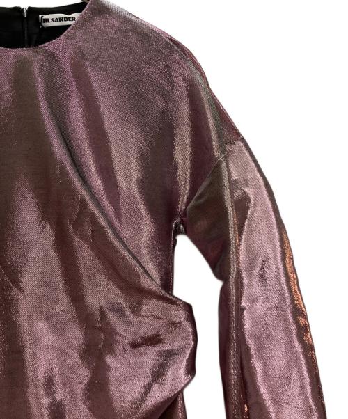 JIL SANDER（ジルサンダー）JIL SANDER (ジルサンダー) メタリックドレス パープル サイズ:36の古着・服飾アイテム