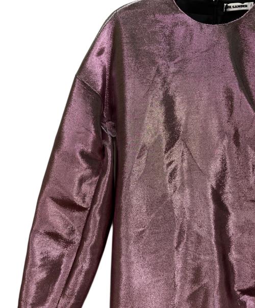 JIL SANDER（ジルサンダー）JIL SANDER (ジルサンダー) メタリックドレス パープル サイズ:36の古着・服飾アイテム