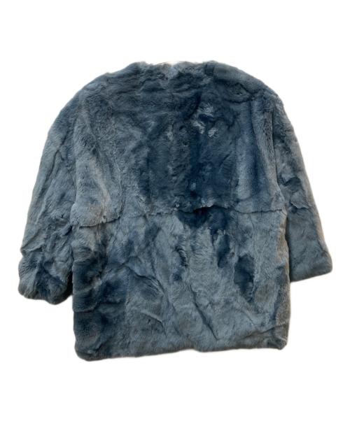 MARNI（マルニ）MARNI (マルニ) ラビットファーブルゾン ブルー サイズ:38の古着・服飾アイテム