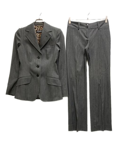 DOLCE & GABBANA（ドルチェ＆ガッバーナ）DOLCE & GABBANA (ドルチェ＆ガッバーナ) セットアップスーツ グレー サイズ:38の古着・服飾アイテム