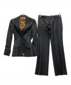 DOLCE & GABBANAドルチェ＆ガッバーナ）の古着「ベストレイヤードデザインセットアップスーツ」｜グレー