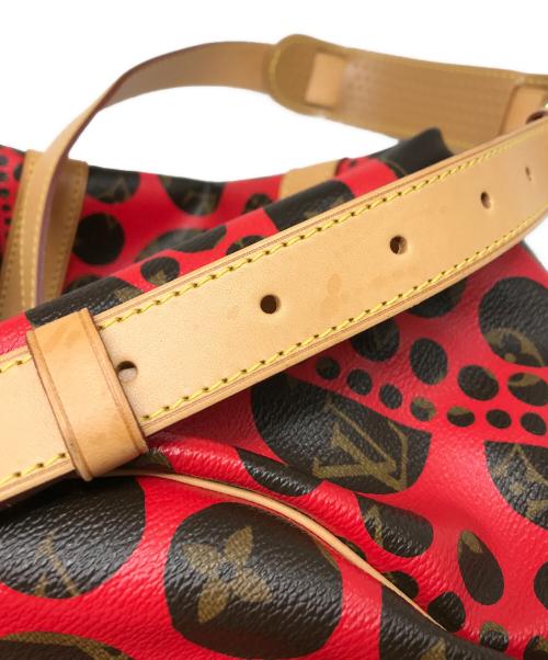 LOUIS VUITTON（ルイ ヴィトン）LOUIS VUITTON (ルイ ヴィトン) 草間彌生 (クサマヤヨイ) ボストンバッグ ブラウン×レッドの古着・服飾アイテム