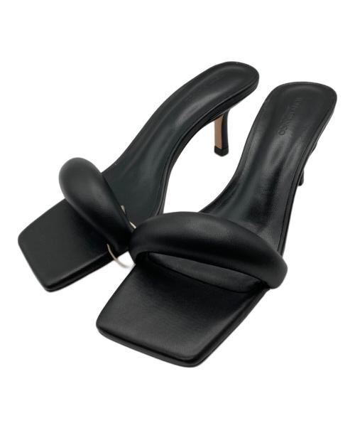 TONY BIANCO（トニービアンコ）TONY BIANCO (トニービアンコ) ANGEL レザーヒールサンダル ブラック サイズ: 5 1/2の古着・服飾アイテム