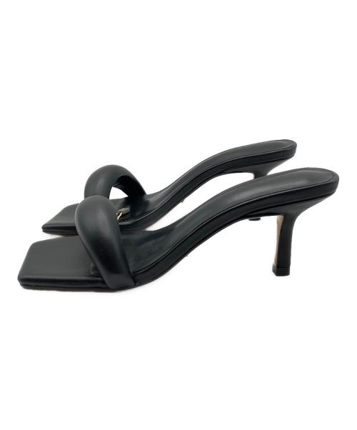 TONY BIANCO（トニービアンコ）TONY BIANCO (トニービアンコ) ANGEL レザーヒールサンダル ブラック サイズ: 5 1/2の古着・服飾アイテム