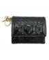 Christian Dior（クリスチャン ディオール）の古着「Lady Dior ロータスウォレット」｜ブラック