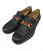 GUCCIグッチ）の古着「シェリーライン ビットローファー」｜ブラック