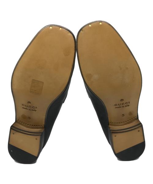 GUCCI（グッチ）GUCCI (グッチ) シェリーライン ビットローファー ブラック サイズ:5の古着・服飾アイテム