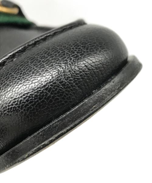 GUCCI（グッチ）GUCCI (グッチ) シェリーライン ビットローファー ブラック サイズ:5の古着・服飾アイテム