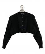 ENFOLDエンフォルド）の古着「WAVE CARDIGAN」｜ブラック