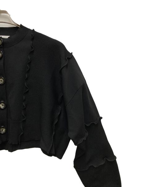 ENFOLD（エンフォルド）ENFOLD (エンフォルド) WAVE CARDIGAN ブラック サイズ:38の古着・服飾アイテム