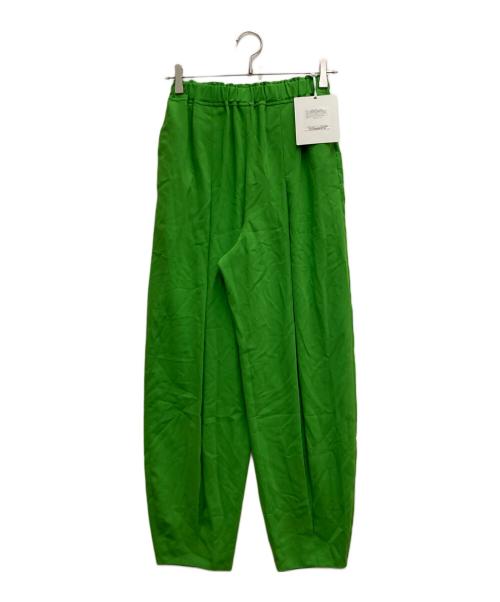 ENFOLD（エンフォルド）ENFOLD (エンフォルド) DRAPE TAPERED-TROUSERS グリーン サイズ:36の古着・服飾アイテム