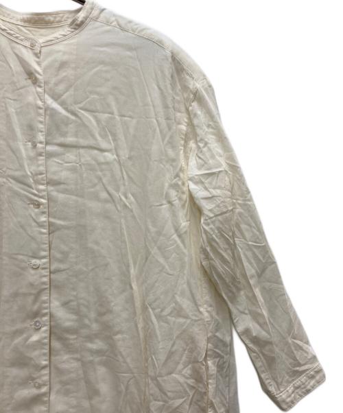 ikkuna/SUZUKI TAKAYUKI（イクナ/スズキタカユキ）ikkuna/suzuki takayuki (イクナ/スズキタカユキ) ギャザーワンピース ホワイト サイズ:1の古着・服飾アイテム